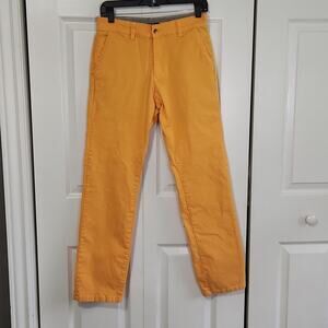 Milano Renato Masselli Womens Orange Straight‎ Leg High Rise Pants Jeans Size 28